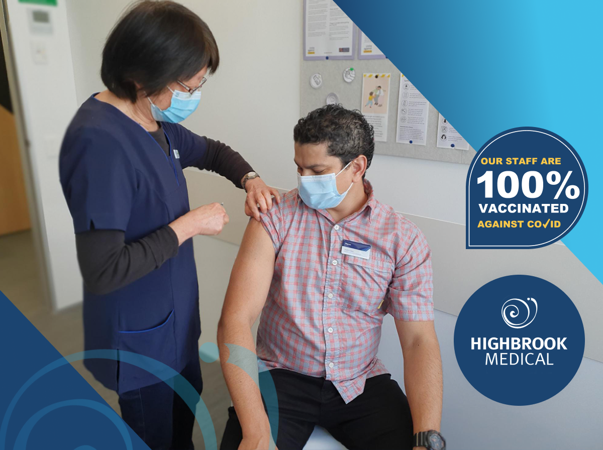 Our staff are 100% vaccinated for Covid at Highbrook Medical Centre.png